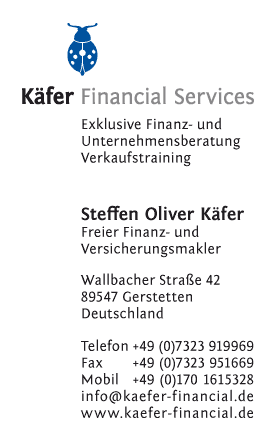 Käfer Financial Services · Steffen Oliver Käfer · Freier Finanz- und Versicherungsmakler